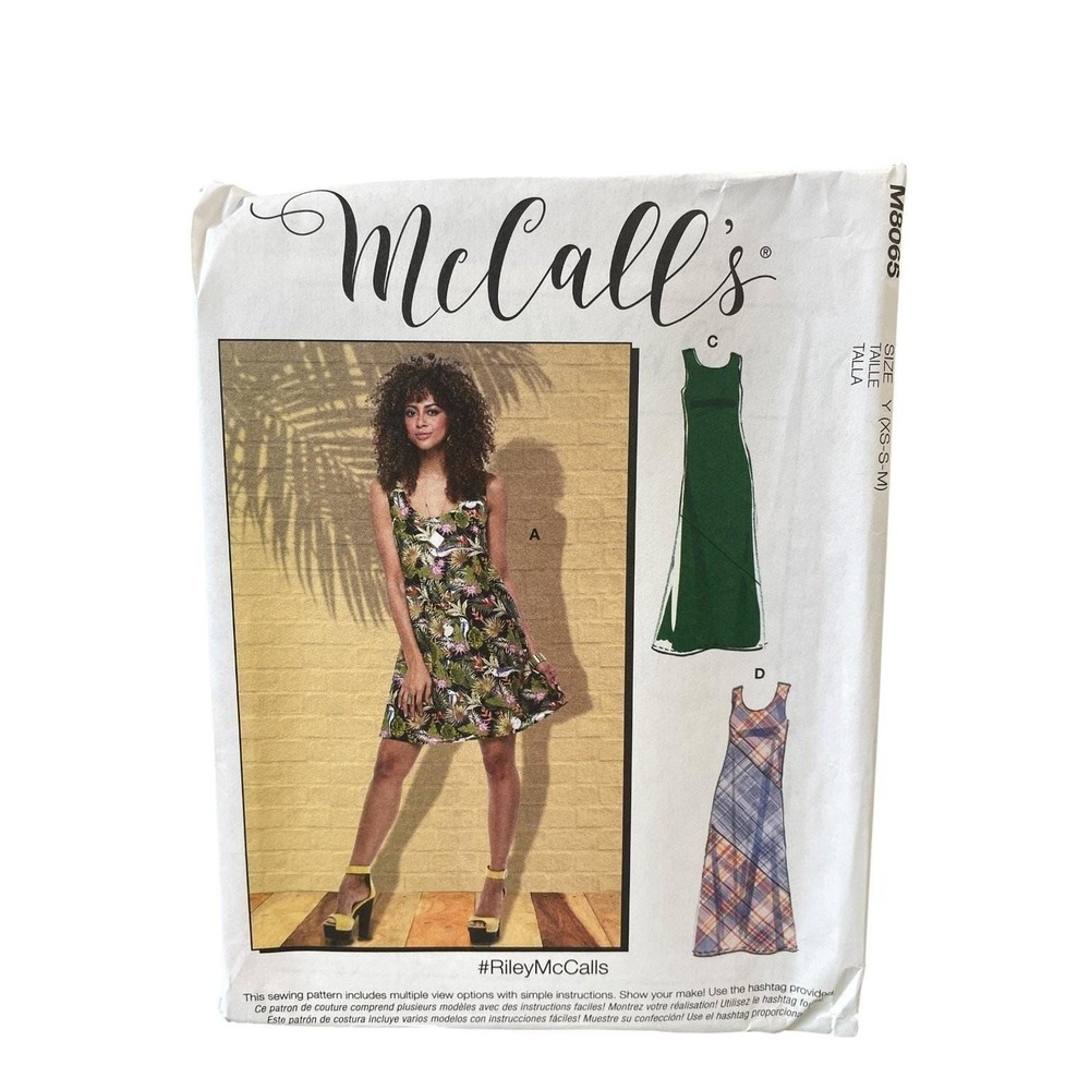 McCall's M8065 Misses' Dresses Y (XS-S-M) Modern Sewing Pattern